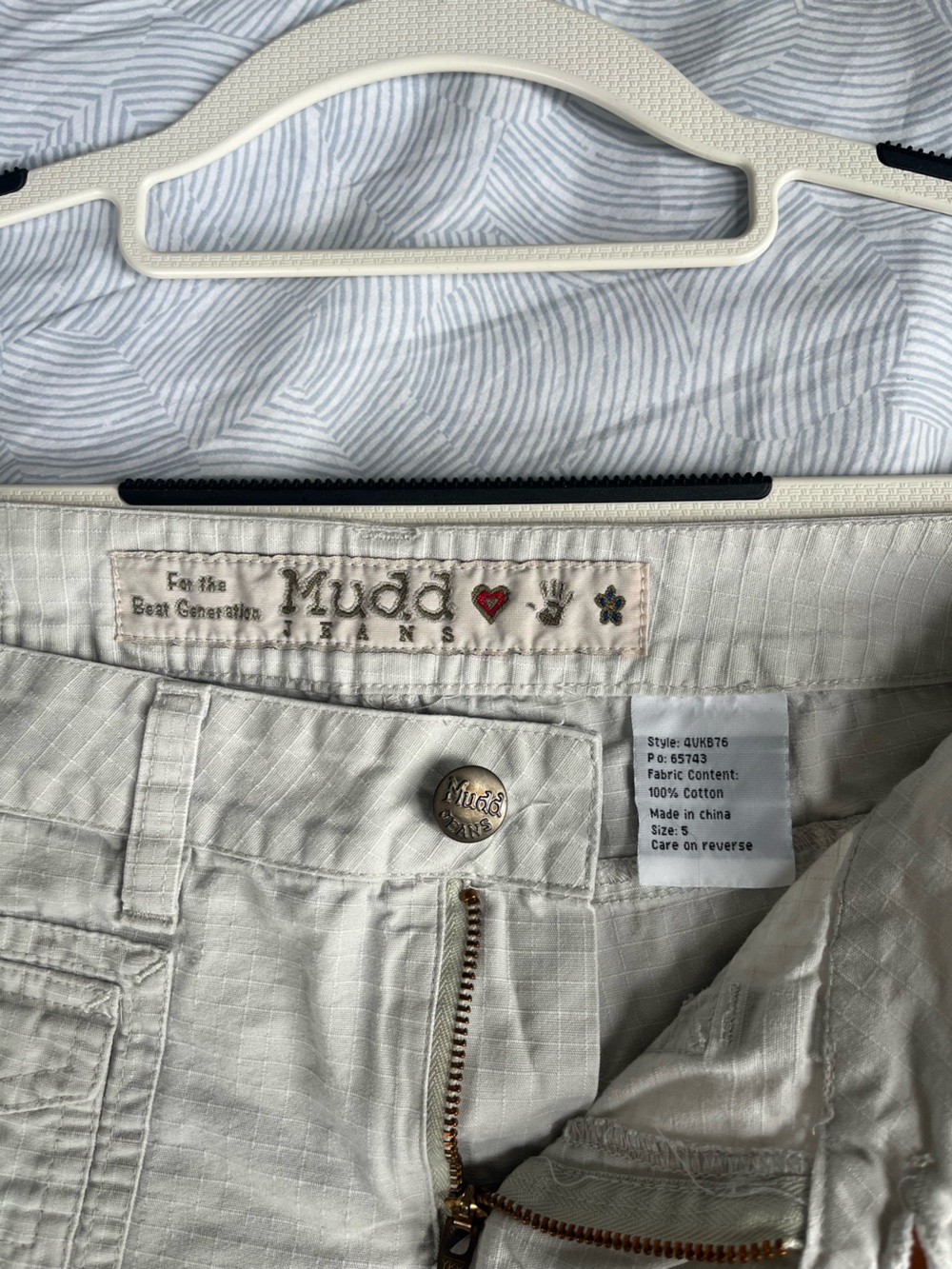 Mudd utility jean shorts - light gray - Picture 4 of 4